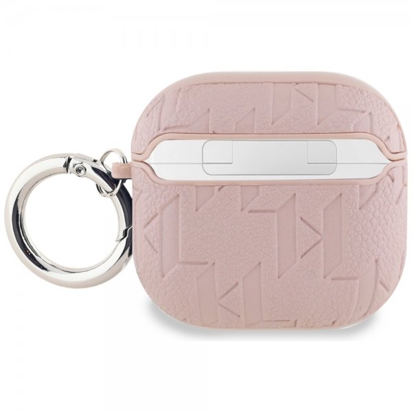 Karl Lagerfeld AirPods 4 -kuori Monogram Choupette, vaaleanpunainen