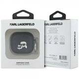 Karl Lagerfeld AirPods 4 Suojakuori Monogram Karl & Choupette Musta