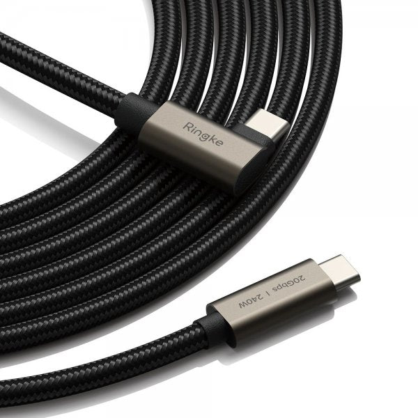 Ringke USB-C-kaapeli 90 asteen kulma USB 3.2 Gen 2 2m