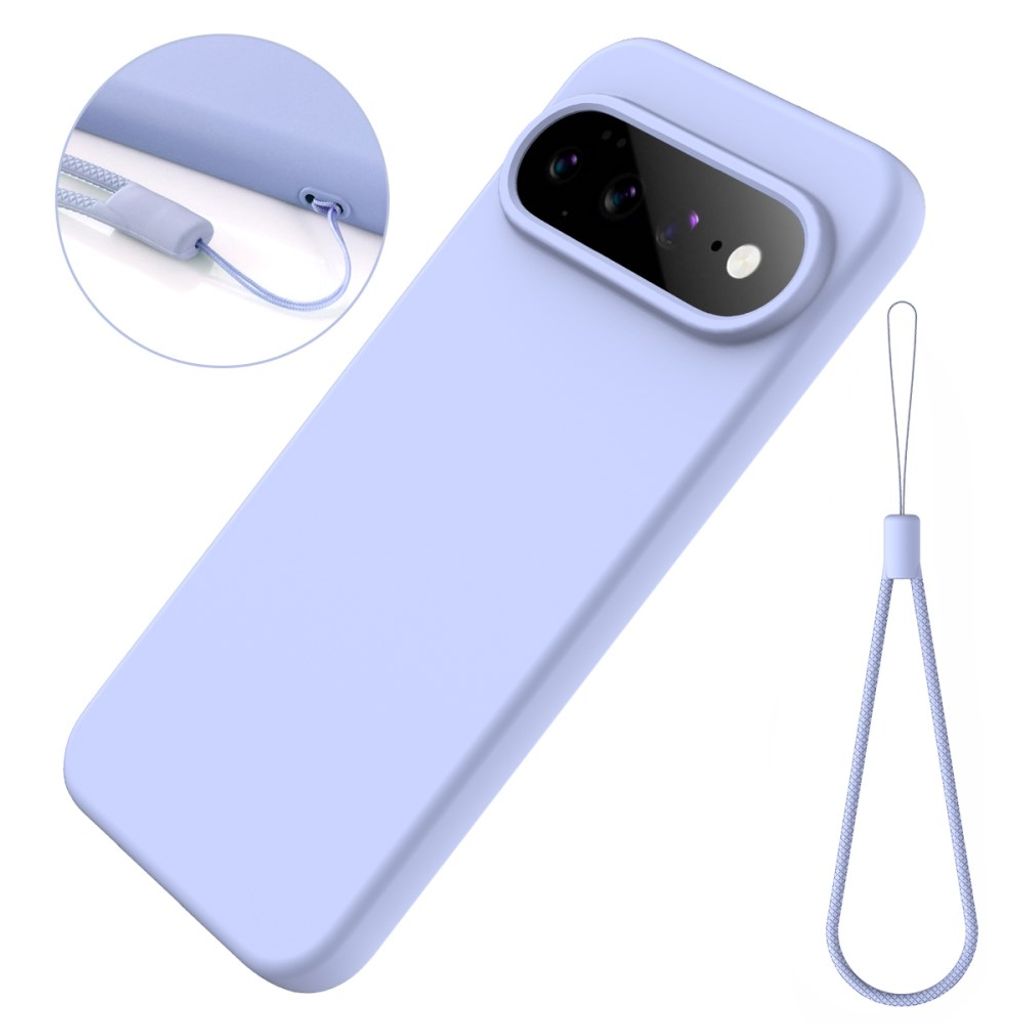 Google Pixel 11 Pro XL Kuori Remmillä Silikoni Violetti