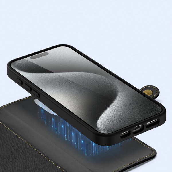 Dux Ducis iPhone 15 Pro -suojakuori 2-in-1 Lawa Series MagSafe, musta