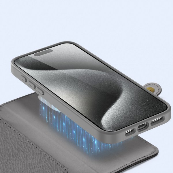 Dux Ducis iPhone 15 Pro Kotelo 2-in-1 Lawa Series MagSafe Harmaa