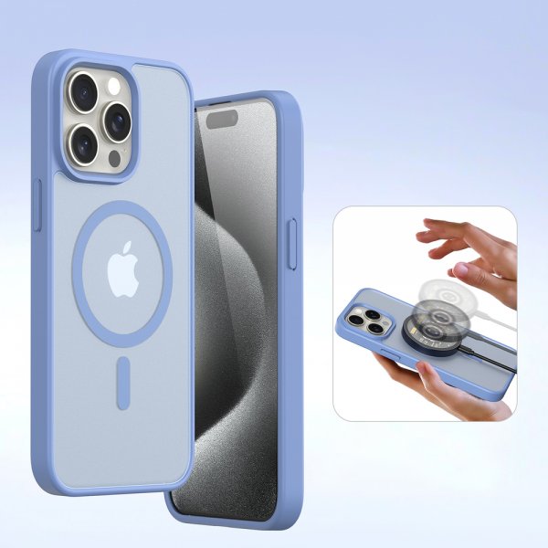 Dux Ducis iPhone 15 Pro Kotelo 2-in-1 Lawa Series MagSafe Sininen