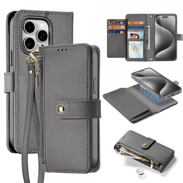 Dux Ducis iPhone 15 Pro Max Kuori 2-in-1 Lawa Series MagSafe Harmaa