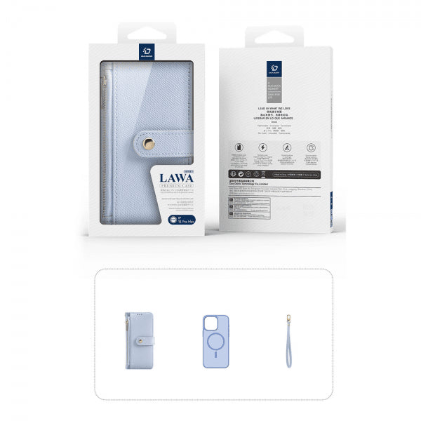 Dux Ducis iPhone 15 Pro Max 2-in-1 Lawa Series MagSafe -kotelo, sininen