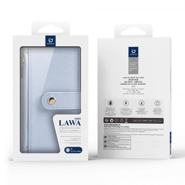 Dux Ducis iPhone 15 Pro Max 2-in-1 Lawa Series MagSafe -kotelo, sininen