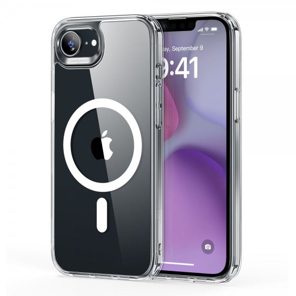 ESR iPhone 16e/17e Classic Hybrid HaloLock läpinäkyvä kuori