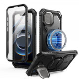 Supcase iPhone 16e/iPhone 17e Kuori ArmorBox MagSafe Musta
