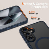 Tech-Protect Samsung Galaxy S25 Kuori MagMat MagSafe Mattatummanharmaa
