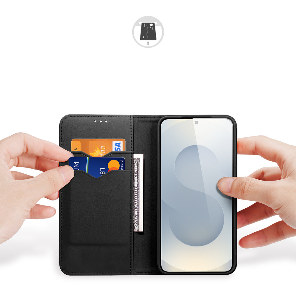 Dux Ducis Samsung Galaxy S25 Edge Kotelo Hivo Series Musta