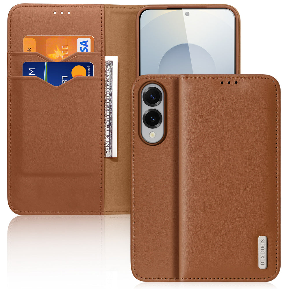 Dux Ducis Samsung Galaxy S25 Edge Kotelo Hivo Series Ruskea