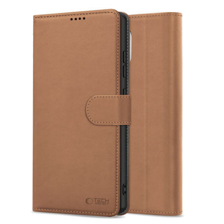 Tech-Protect iPhone 16e/iPhone 17e Kotelo Wallet Ruskea