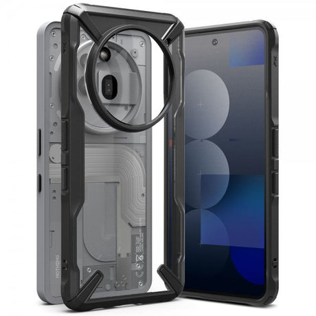 Ringke Nothing Phone (3a) Pro Suojakuori Fusion X Clear Black