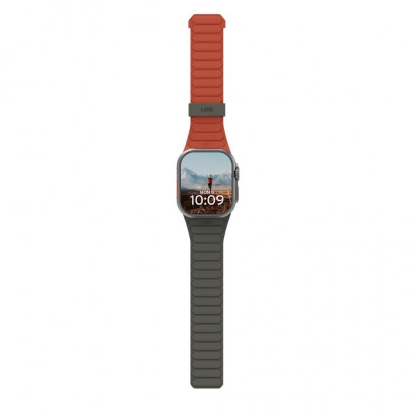 Urban Armor Gear (UAG) Apple Watch 44/45/46mm/Apple Watch Ultra -ranneke Pathfinder, oliivi/ruoste