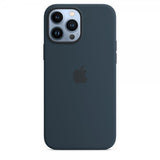 Apple Original iPhone 13 Pro Max Kuori Silikonikuori MagSafe Mustesininen