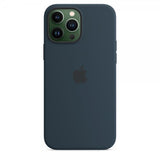 Apple Original iPhone 13 Pro Max Kuori Silikonikuori MagSafe Mustesininen