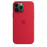 Apple alkuperäinen iPhone 13 Pro Max -silikonisuojakuori MagSafe RED
