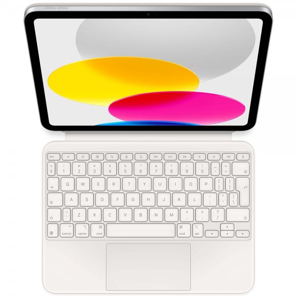 Apple iPad 10.9 (gen 10)/iPad 11 (A16) Kotelo Magic Keyboard Folio Valkoinen