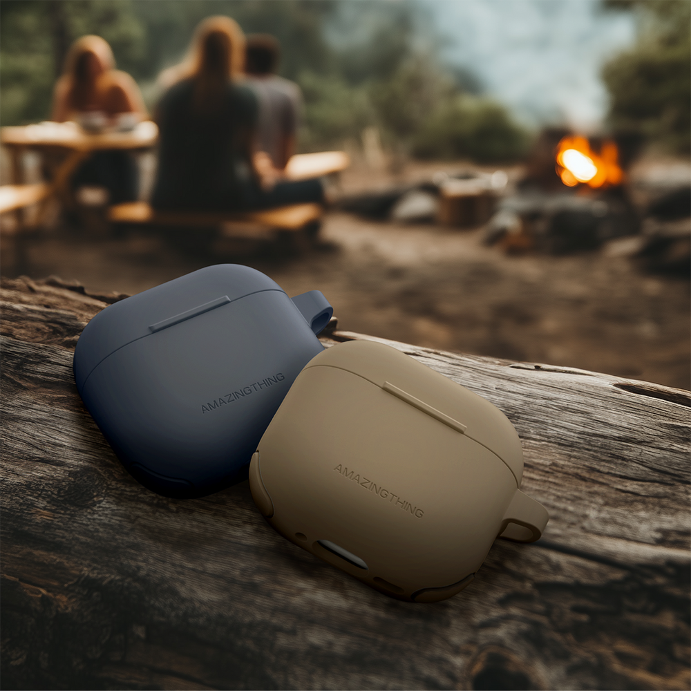 Amazingthing AirPods 4/5 Kuori Omni GripClip Harmaa