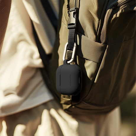 Amazingthing AirPods 4/5 Kuori Omni GripClip Musta