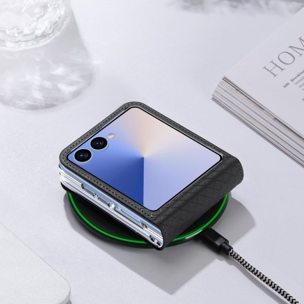 Dux Ducis Samsung Galaxy Z Flip 7 Kuori Bril Series Musta