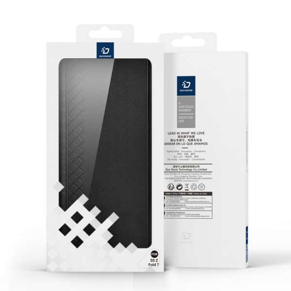 Dux Ducis Samsung Galaxy Z Fold 7 -kotelo Bril Series, musta