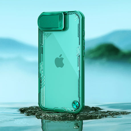 Nillkin iPhone 16e/iPhone 17e Kuori Iceblade Prop Vihreä