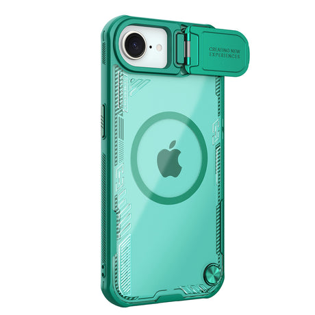 Nillkin iPhone 16e/iPhone 17e Kuori Iceblade Prop MagSafe Vihreä