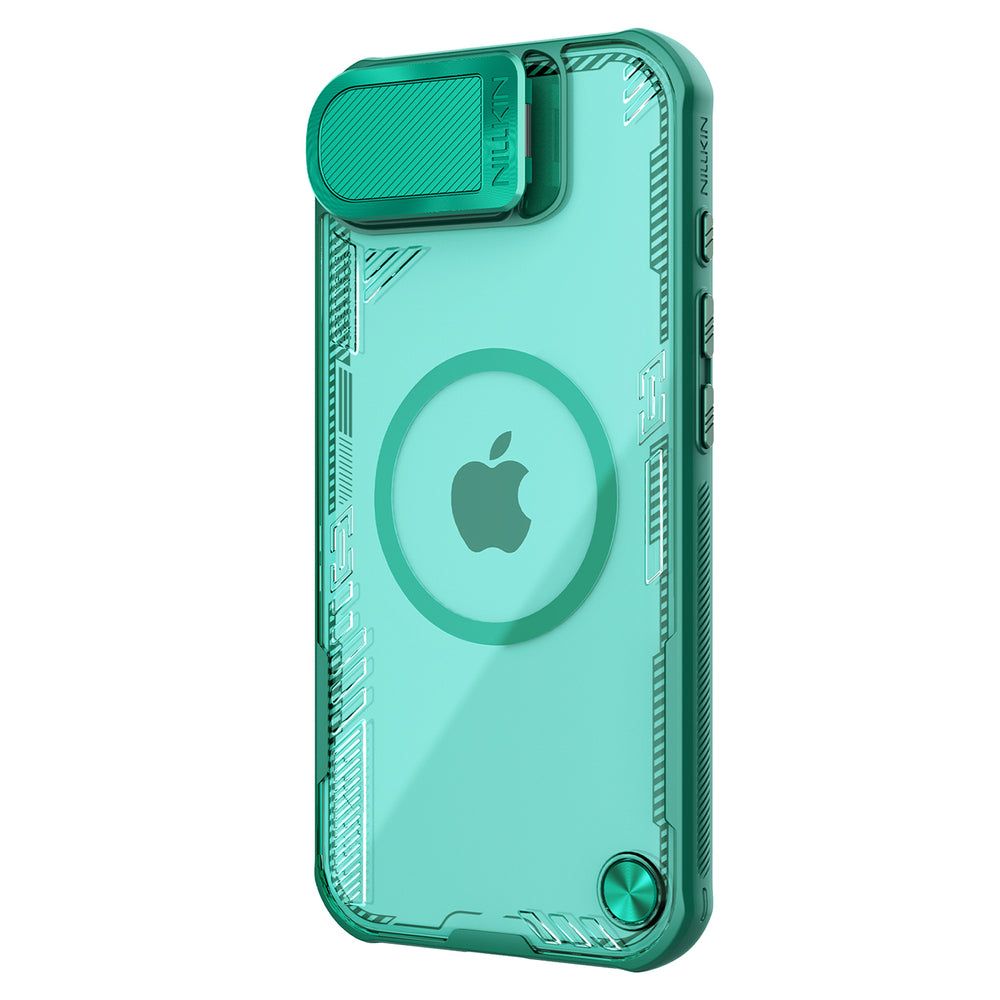 Nillkin iPhone 16e/iPhone 17e Kuori Iceblade Prop MagSafe Vihreä