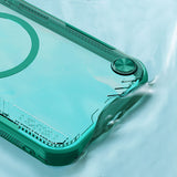 Nillkin iPhone 16e/iPhone 17e Kuori Iceblade Prop MagSafe Vihreä