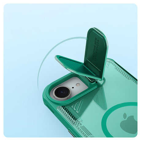 Nillkin iPhone 16e/iPhone 17e Kuori Iceblade Prop MagSafe Vihreä