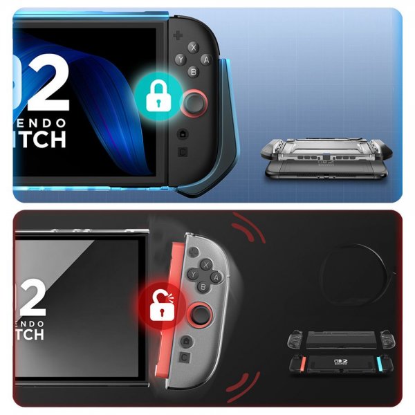 Supcase Nintendo Switch 2 Suojakuori Blade Musta