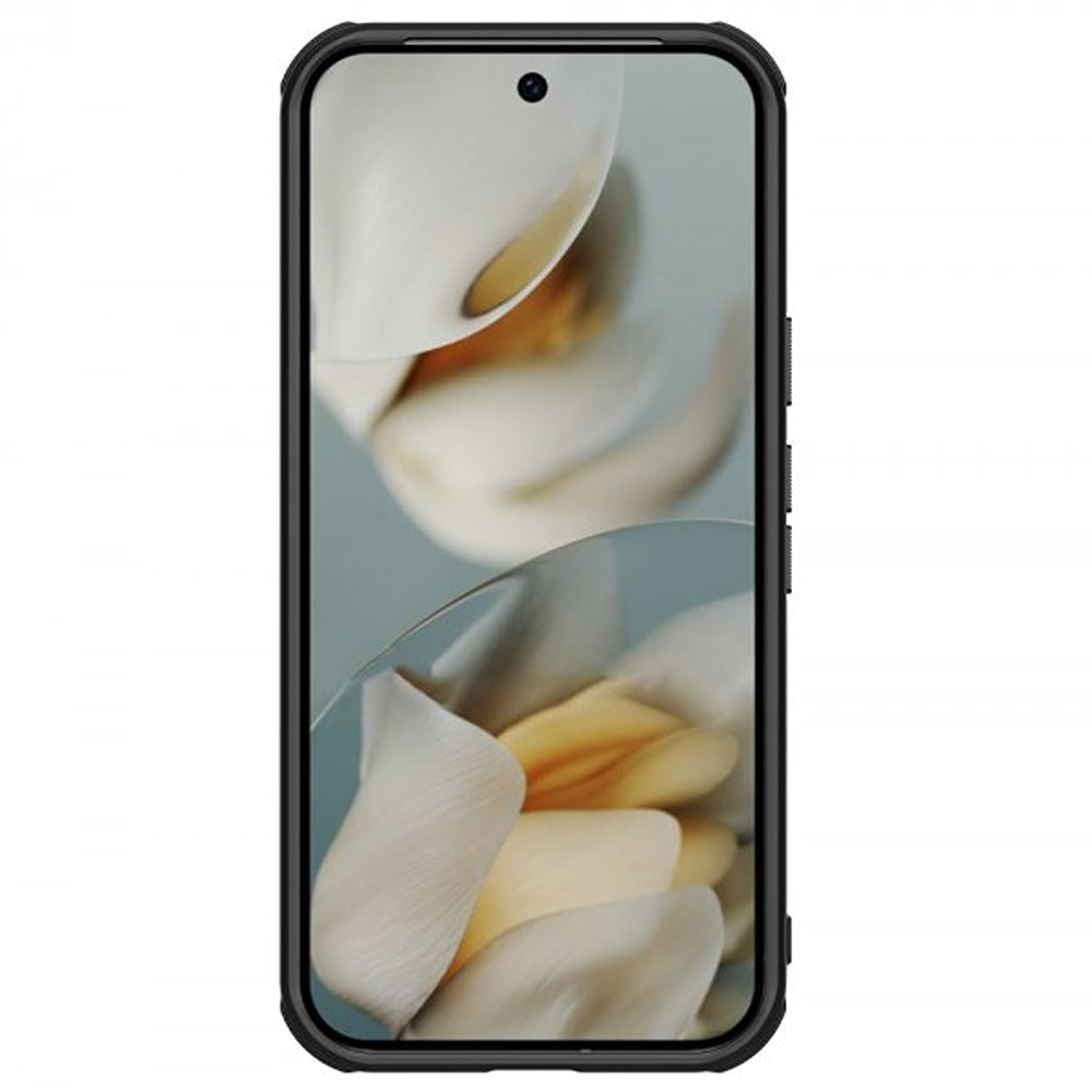 Nillkin Google Pixel 10/Pixel 10 Pro -suojakuori Super Frosted Shield Pro musta