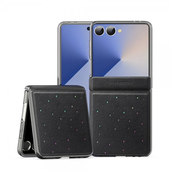 Dux Ducis Samsung Galaxy Z Flip 7 Kuori Stex Series Musta