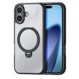 Dux Ducis iPhone 17 -kuori Aimo Series MagSafe Jalusta Musta