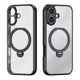 Dux Ducis iPhone 17 -kuori Aimo Series MagSafe Jalusta Musta