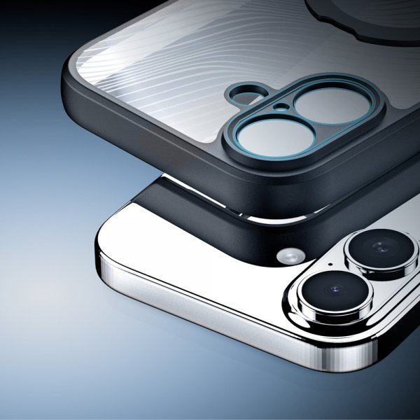 Dux Ducis iPhone 17 -kuori Aimo Series MagSafe Jalusta Musta