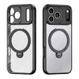 Dux Ducis iPhone 17 Pro -kuori Aimo Series MagSafe-tukijalalla, musta