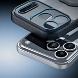 Dux Ducis iPhone 17 Pro Max kuori Aimo Series MagSafe Kickstand Musta