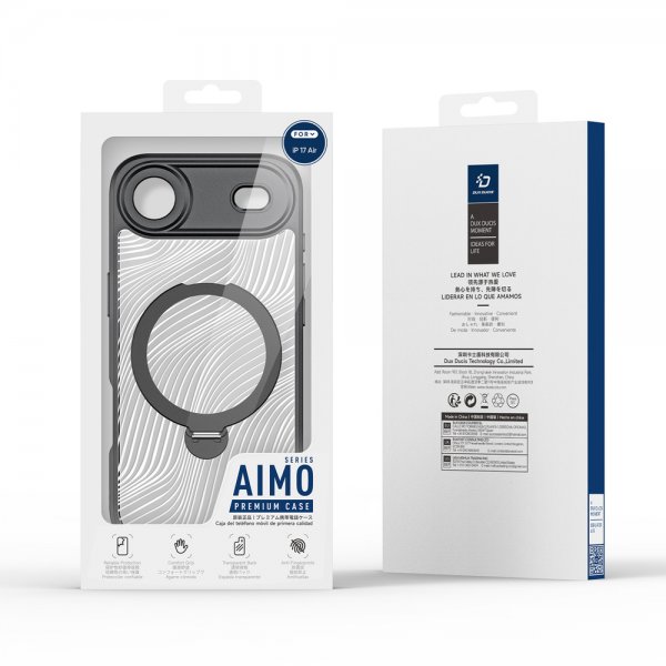 Dux Ducis iPhone Air Kuori Aimo Series MagSafe Jalusta Musta