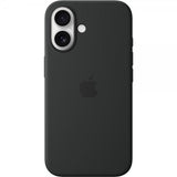 Apple Original iPhone 16 Kuori Silikonikuori MagSafe Musta