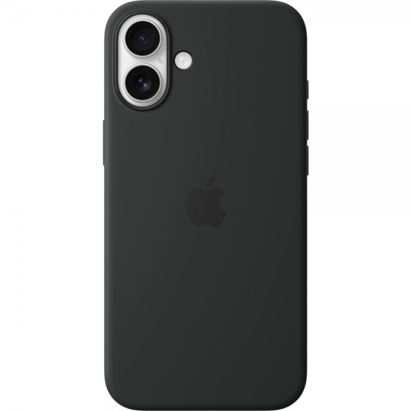 Apple Original iPhone 16 Plus Kuori Silikoni MagSafe Musta
