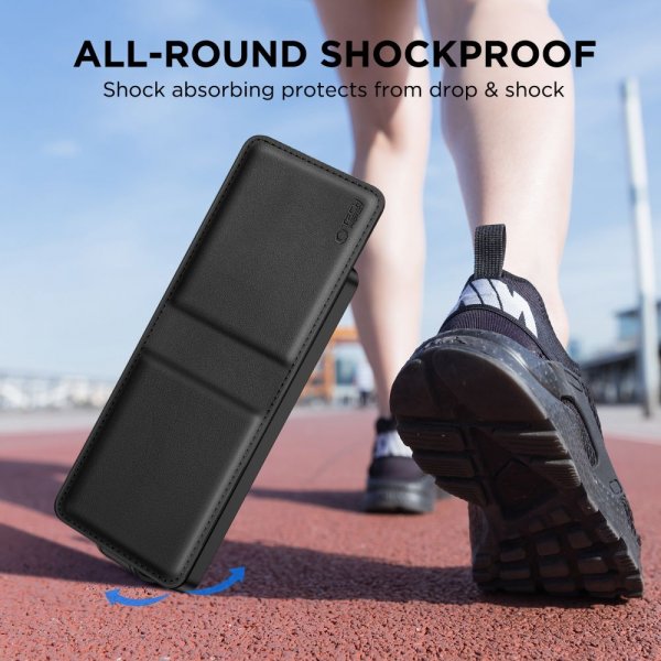 Tech-Protect Samsung Galaxy Z Flip 7 Kotelo Wallet Musta