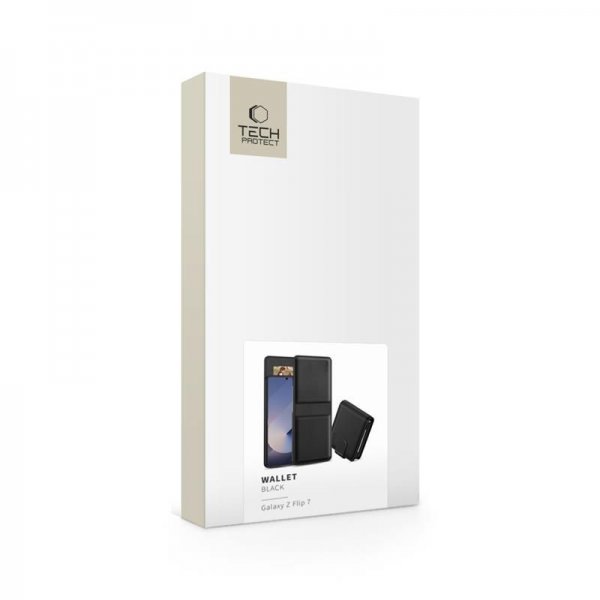Tech-Protect Samsung Galaxy Z Flip 7 Kotelo Wallet Musta