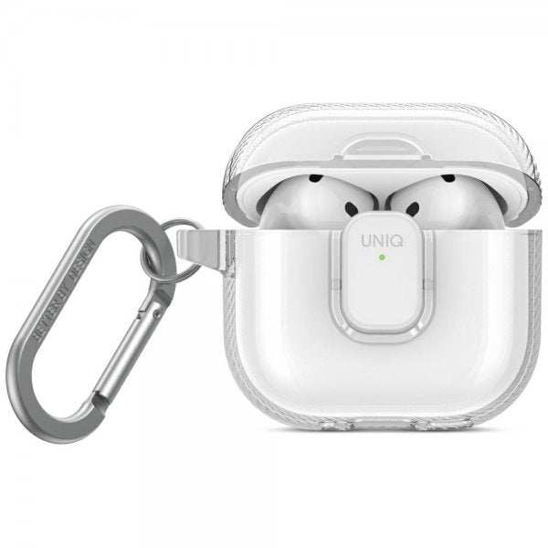 UNIQ AirPods 4 Suojakuori Glase Pro Läpinäkyvä