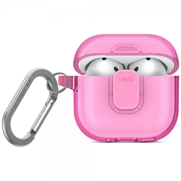 UNIQ AirPods 4 Suojakuori Glase Pro Rose