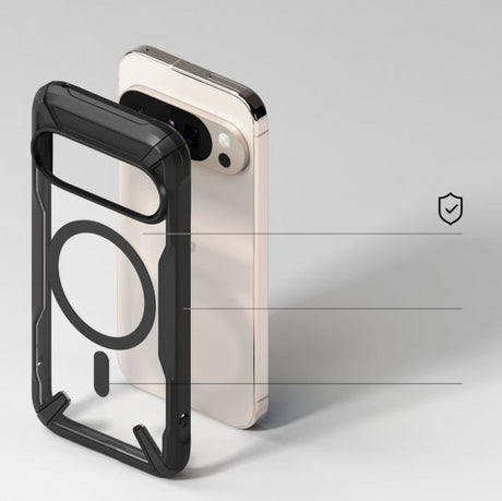 Ringke Google Pixel 10/Pixel 10 Pro -suojakuori Fusion X Magnetic musta