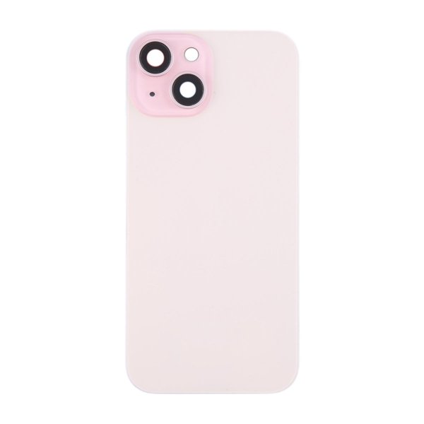 iPhone 15 Plus Takalasi magneetilla ja kameralinssillä - Pinkki
