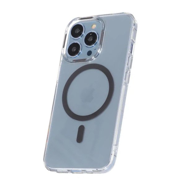 iPhone 15 Pro Max Kuori TPU MagSafe Harmaa