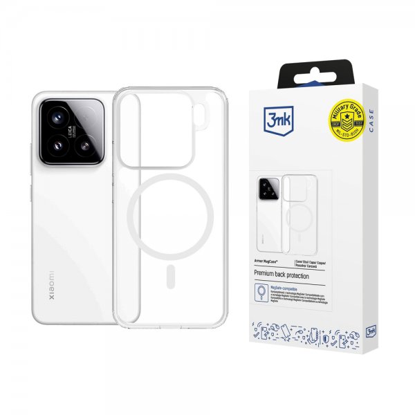 3mk Xiaomi 15 Kuori Armor MagCase Kirkas